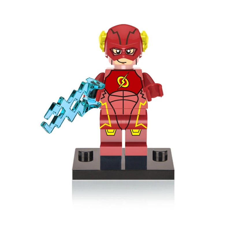 Шоколад DC Flash Super Heroes красный желтый черный флэш Джесси Быстрый Каратель капитан Британия строительные блоки детские игрушки Фигурки - Цвет: Шоколад