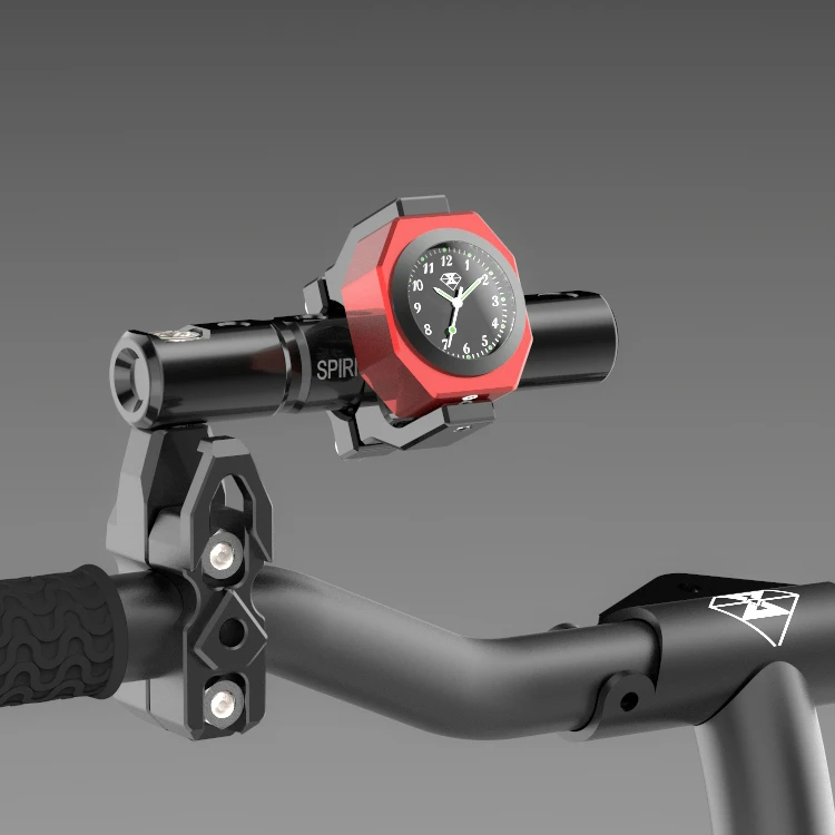 Мотоцикл Часы Температура Combo световой крепление Водонепроницаемый