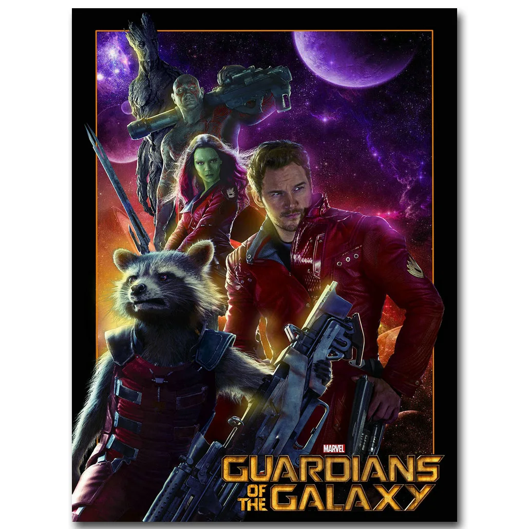 Плакат STAR LORD Guardian of The Galaxy Art из шелковой ткани с принтом 13x18 24x32 дюйма картина