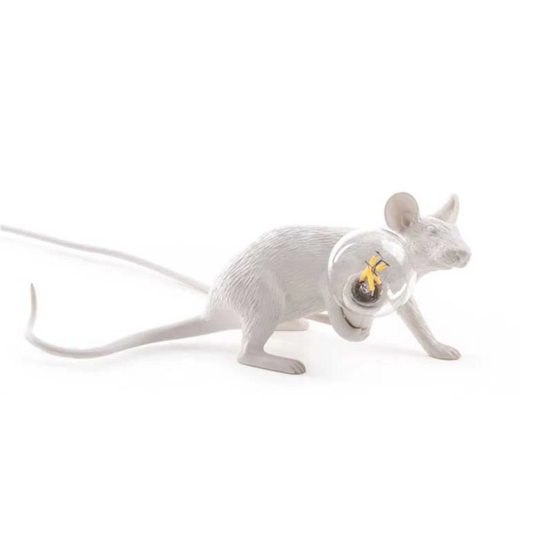 

Modern Little Mouse Table Lamp Art Bedroom Bedside desk lamp abajur luminaria Night Light Fixtures Resin Table Lighting
