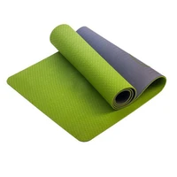 183x61cm tpe yoga mat non slip double color layers adjustable strap healthy gym workout sport fitness mats yoga ball for fitness