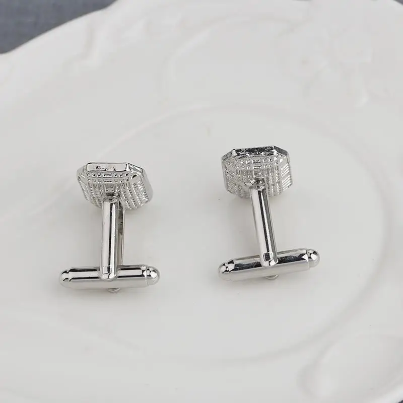1 Pair Fashion Colorful Glass Cufflinks Cuff Links Womens Mens Dress Business Wedding Cufflinks Gift Present(Pink