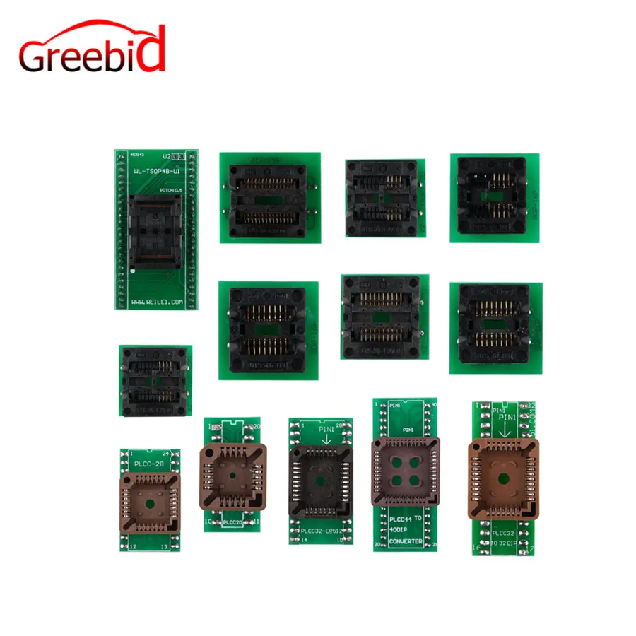 13 шт. адаптер для Superpro Xeltek 610P USB ECU программист блок записи |