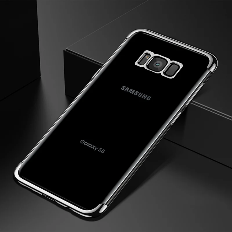Из термопластика для задней панели Samsung S8 Plus чехол TPU Защитный Мягкий силиконовый