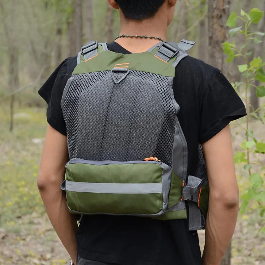 Летняя мужская Регулируемая сетчатая жилетка с несколькими карманами для