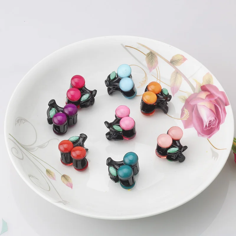 1PC Cherry Gripper Hair Grab Claw Clip For Girls Fruit Headdress Cute Hairpins Headwear | Детская одежда и обувь