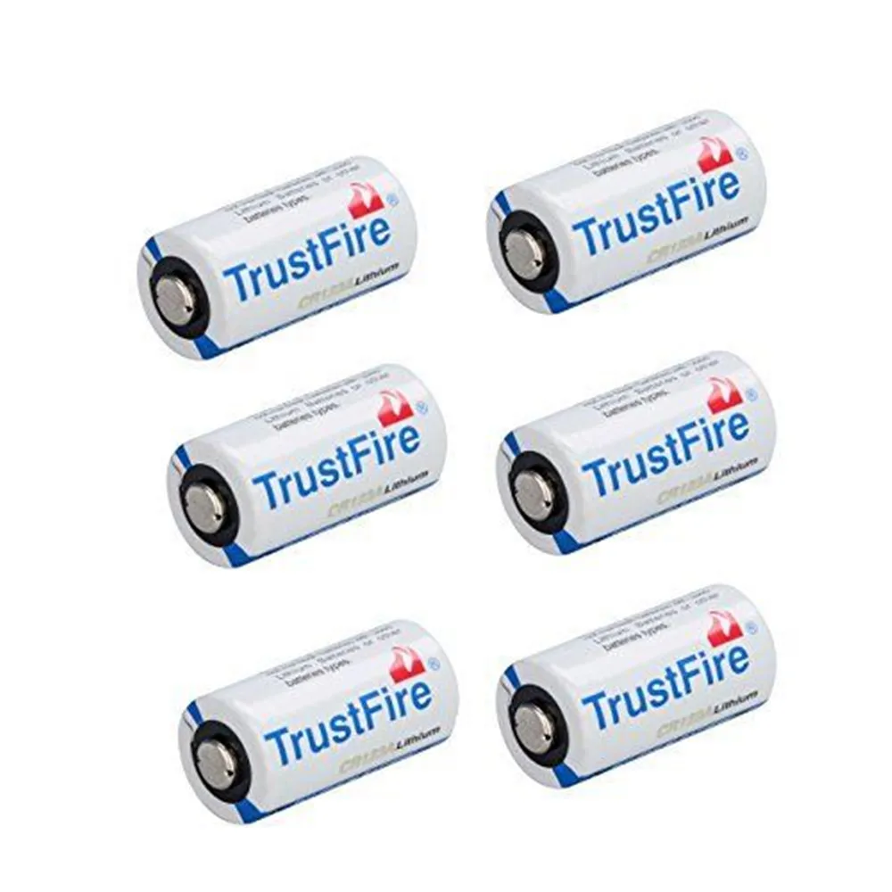 10 шт./лот TrustFire CR123A 3V 1400mAh одноразовая литиевая батарея для камеры/фонарика (не