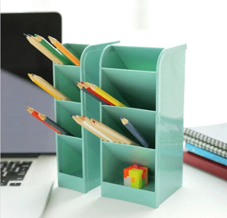 Hollow Desk Organizer Desktop Office Pen Pencil Case Holder Makeup Storage Box | Дом и сад