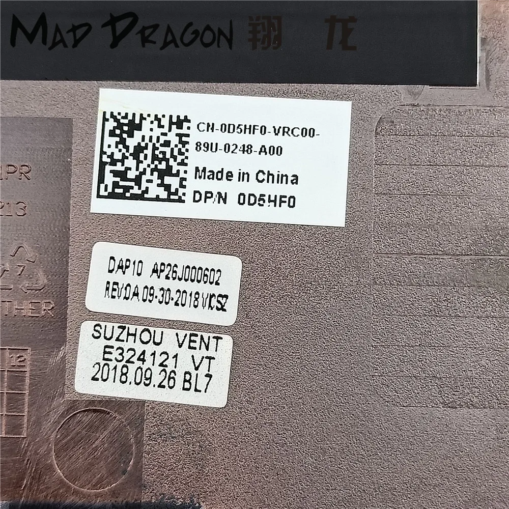 Новый оригинальный Нижний Базовый чехол для ноутбука Dell Precision 7530 M7530 DAP10 0D5HF0 D5HF0