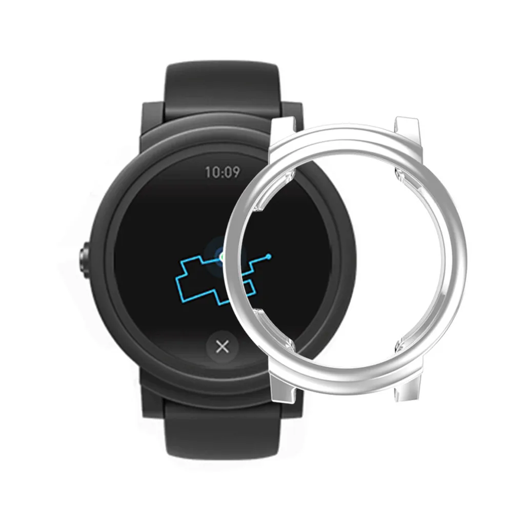 Ультра-тонкий мягкий ТПУ защитный силиконовый чехол для Ticwatch E смарт-часы носимые против царапин Аксессуары#605