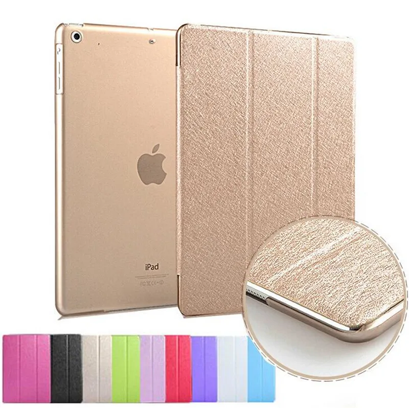 Mini4 классический сложенный Шелковый зернистый чехол для Apple iPad mini 4 ультратонкий