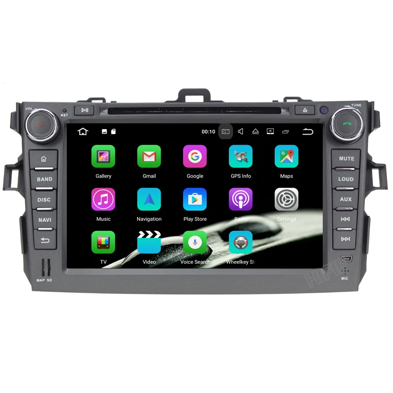 IPS 4 + 32G Android 8 0 Рулевое колесо для Toyota Corolla 2008 Octa Core автомобильный DVD-плеер