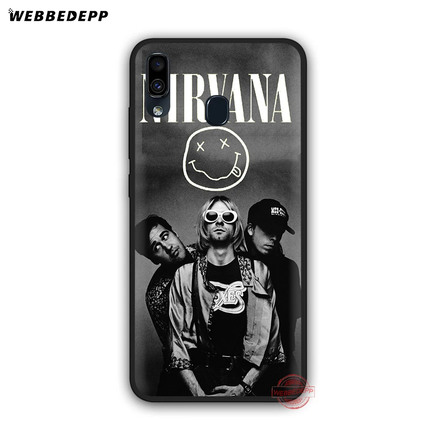 WEBBEDEPP Nirvana Kurt Cobain мягкий чехол для телефона для samsung A50s A40s A30s A20s A10s A60 A70 M10 M20 M30 M40 чехол s