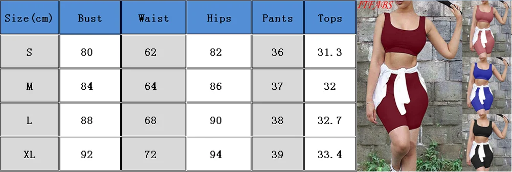 Женский укороченный топ тонкие шорты однотонный облегающий комплект из 2 предметов летний спортивный