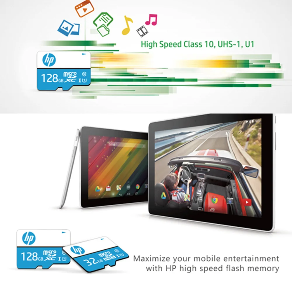 Hp SD карта 128 Гб класс 10 TF памяти Оптовая Продажа SDXC Cartao de Memoria microSD U1 tarjeta micro