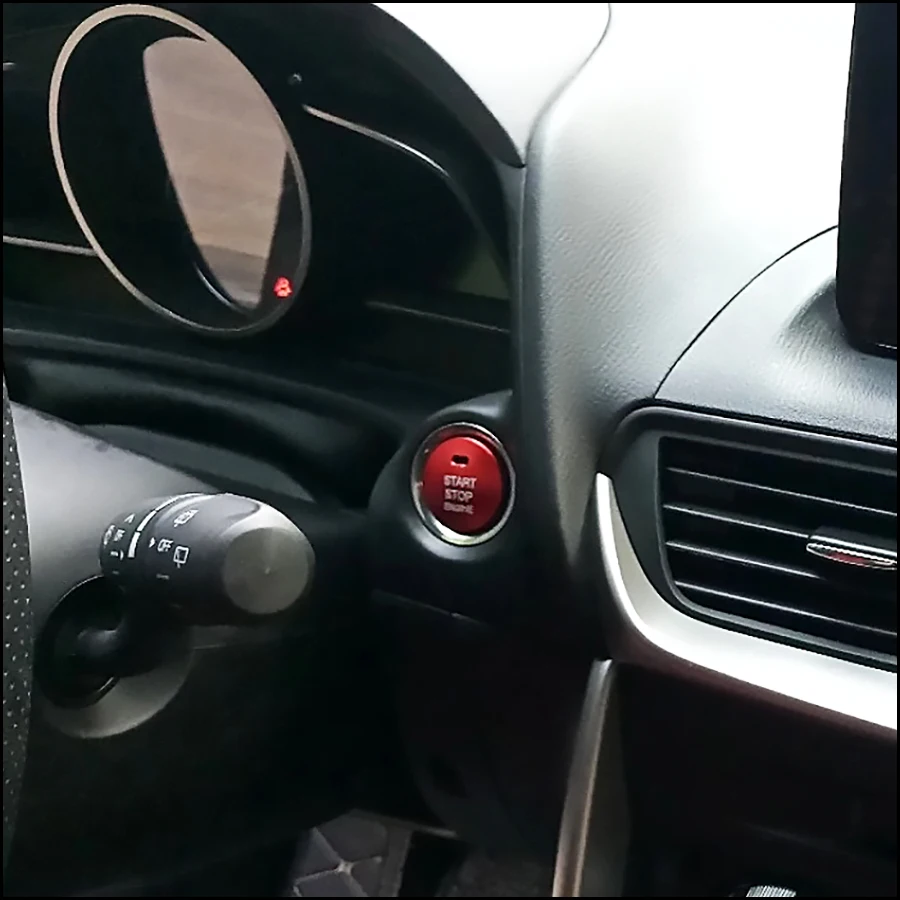 Car Start Engine Button Replace Cover STOP Key Accessories Switch Decoration Universal For Mazda 3 BM BN 6 GJ1 GL CX-4 CX4 CX-5 |