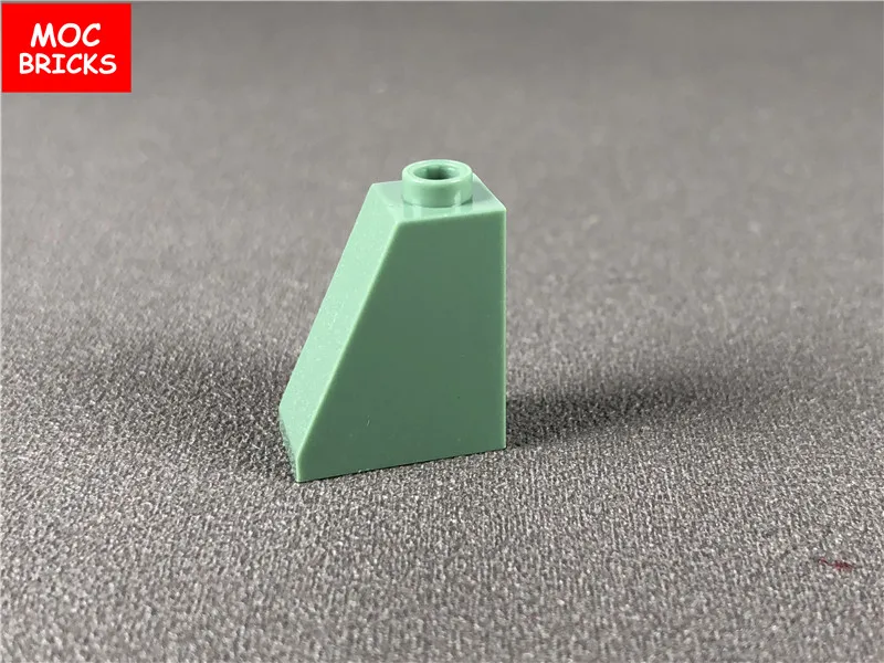 50 шт./лот MOC Кирпичи DIY песок зеленый склон кирпичи 1x2x2 подходит для 60481