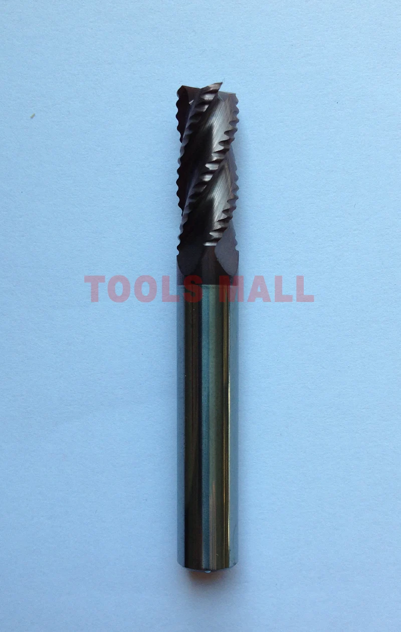 Концевые фрезы для черновой обработки твердосплавные Спиральные Насадки 4