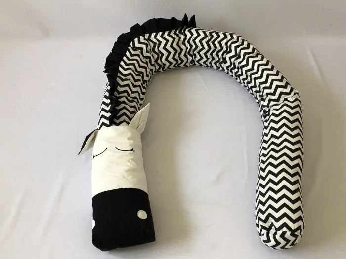 Zebra 300cm Детские бамперы с единорогом и зеброй, детские постельные принадлежности, бамперы для кроватки, бамперы для кроватки, бамперы для новорожденных, хлопковая защита для кроватки с принтом для младенцев - Цвет: Zebra 300cm