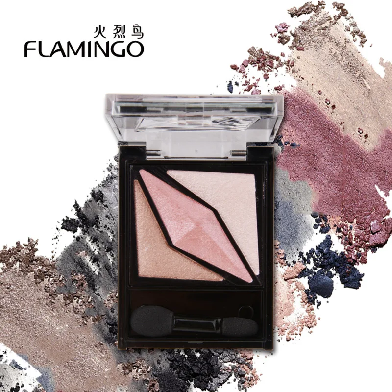 FLAMINGO Mini Eye Shadow Palette Glitter 3in1 Routine Makeup |