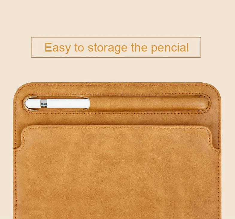 Jisoncase Роскошный кожаный чехол для ipad Pro12.9 дюймов чехол Защитный чехол для сумки с карандашом держатель для ipad чехол