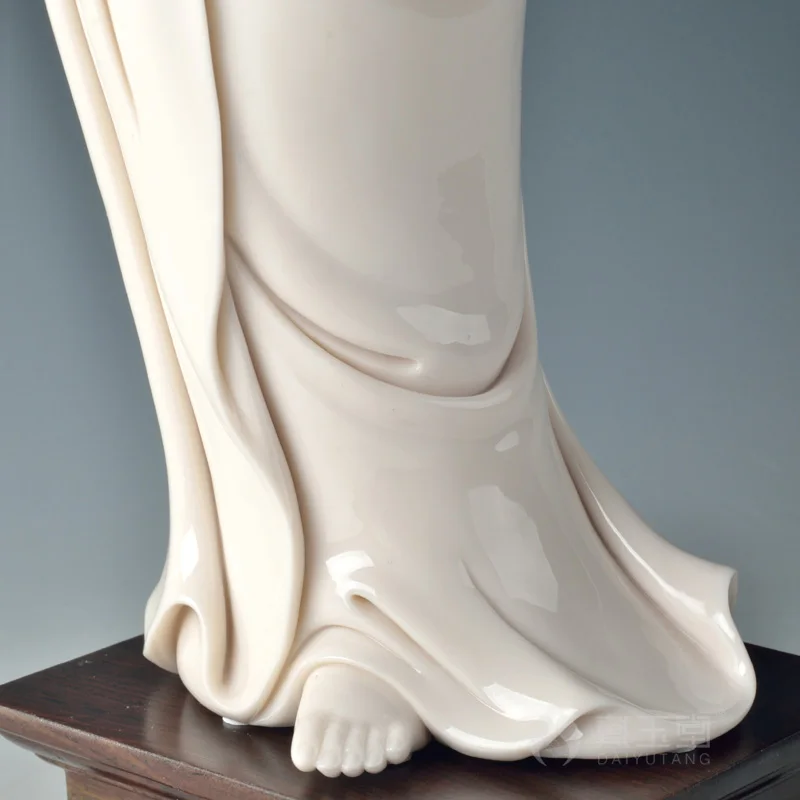 Dai Yutang фарфор из Дэхуа crafts master Su Qinghe works/Lin Kwan Yin D29 10|kwan-yin|mastermaster craft |
