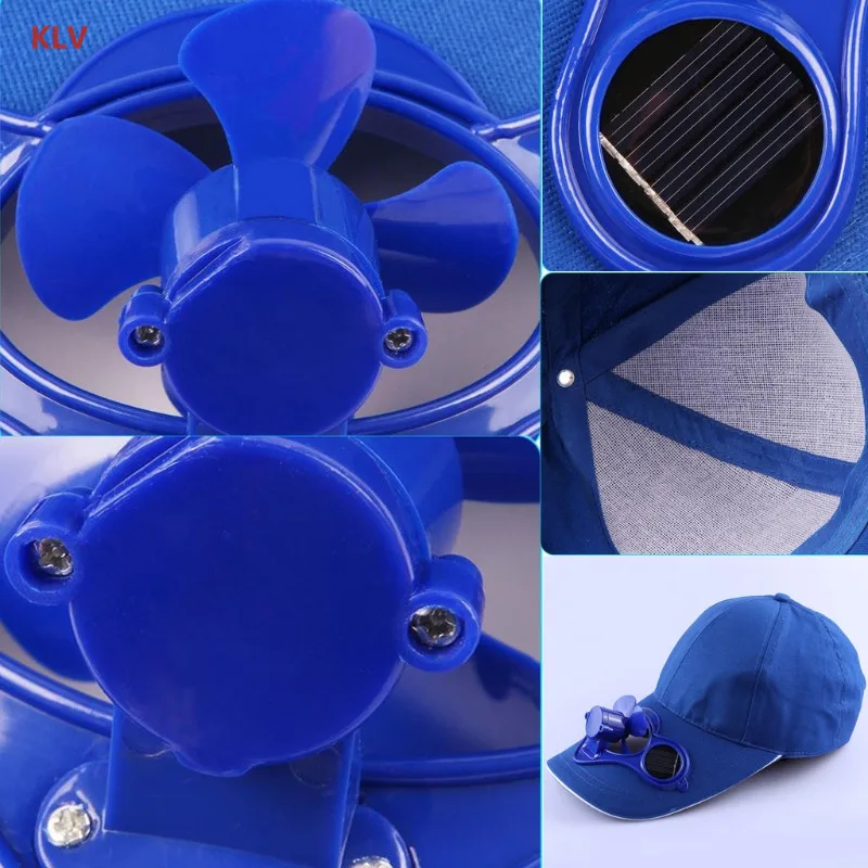 Бейсболка KLV с солнечной панелью и вентилятором спортивная летняя кепка для