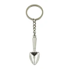 Новинка, модный мужской высококачественный автомобильный брелок, металлический держатель сделай сам, цепочка серебряного цвета, лопатка, лопатка, мастерок, Подарочный кулон