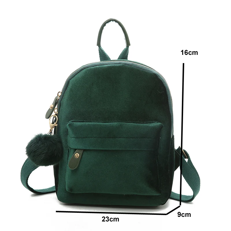 DIEHE рюкзаки Для женщин велюр Bagpack Softback Твердые модная сумка мягкая ручка Mochilas Mujer