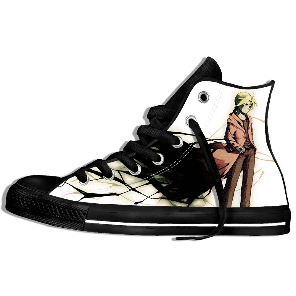 Full metal Fullmetal Alchemist Steel Edward Alphonse Shoes Cosplay Casual Men's Japanese Anime Man Women Sneakers | Обувь