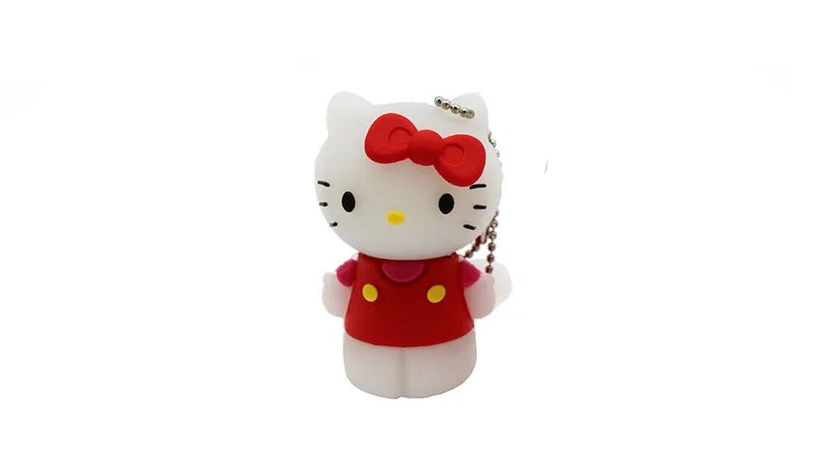 Флеш-накопитель с рисунком из мультфильма «hello kitty» на 64 ГБ, 4 ГБ, 8 ГБ, 16 ГБ, 32 ГБ, флешка USB 2,0