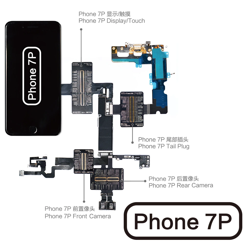QIANLI TOOLPLUS IBRIDGE PCBA тест ING кабель для фронтальной камеры/камеры заднего вида/док