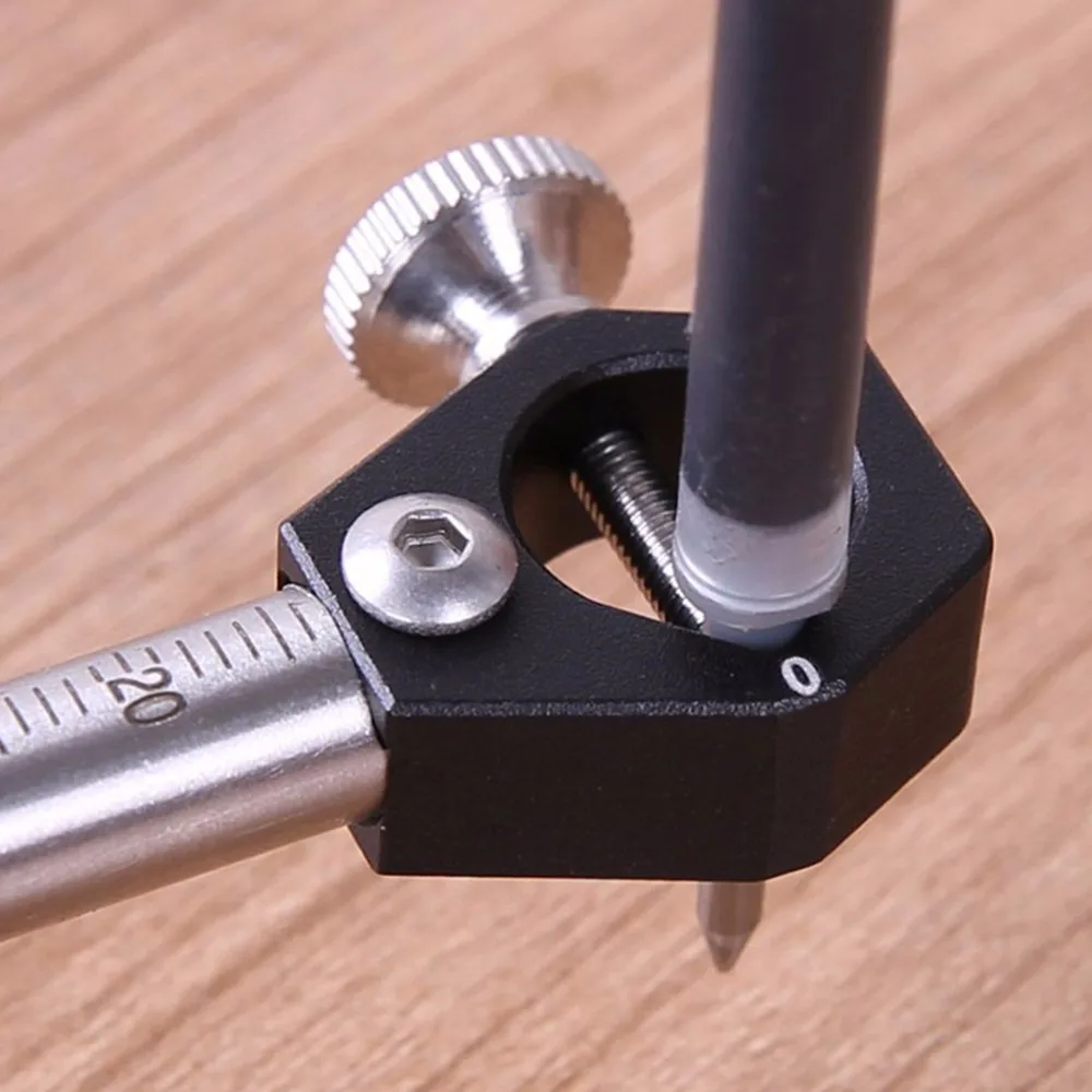 

Woodworking Scriber Straight Line Arc Curve Parallel Wheel Marking Cutting Gauge