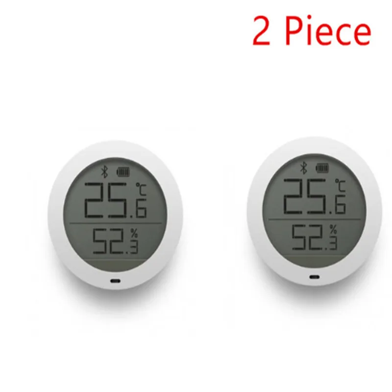 2pcs Xiao mi ЖК-экран цифровой термометр mi jia Bluetooth температура умный Hu mi dity сенсор измеритель влажности mi Home - Color: 2pcs