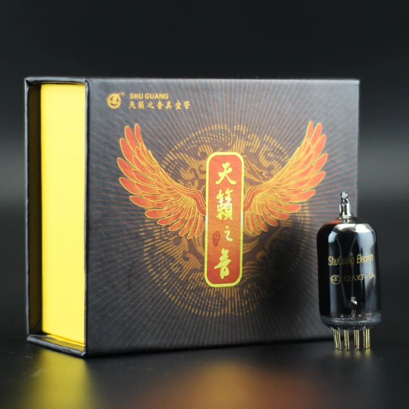 2 шт Shuguang 12AX7-TA(12AX7B, 7025, 12AX7-T) совпадающий парный усилитель HIFI звуковая вакуумная трубка