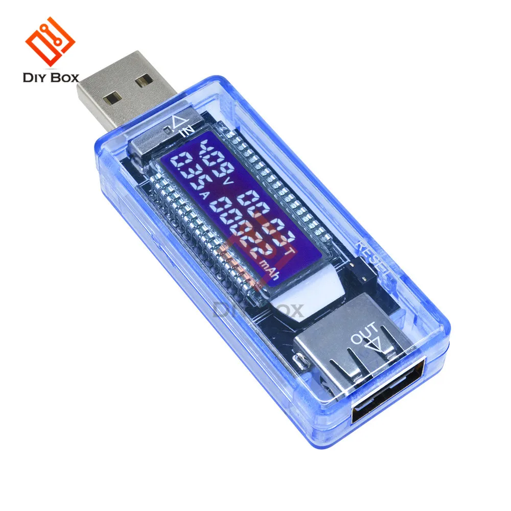 USB Tester Current Voltage Capacity Meter Voltmeter Digital Display Charger Power Bank | Электроника