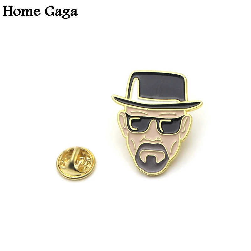 Homegaga Breaking Bad Metal цинковые эмалированные булавки трендовые медали рюкзак рубашка