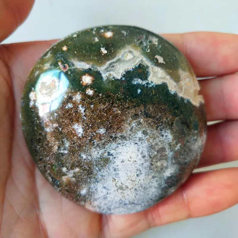 Натуральные камни морская яшма пальмовые камни игрушки маленькие камни и кристаллы целебный кристалл - Цвет: E22             107g