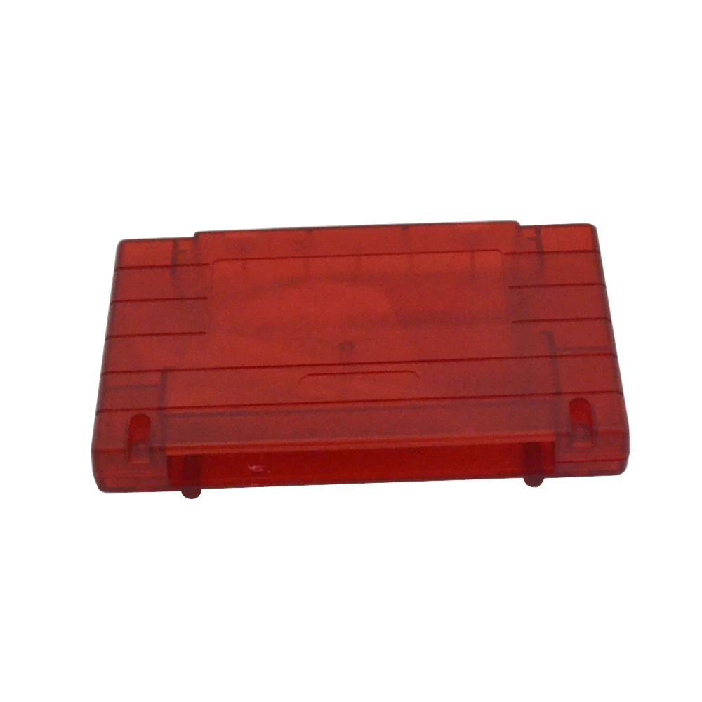 

10pcs Transparent Replacement Game Cartridge For S-N-E-S 16 bit game card Shell For USA Version Gray Game Player