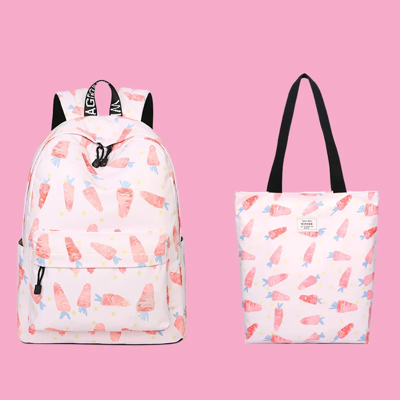 Женский рюкзак WINNER сумка через плечо с принтом в стиле преппи рюкзаки для девочек