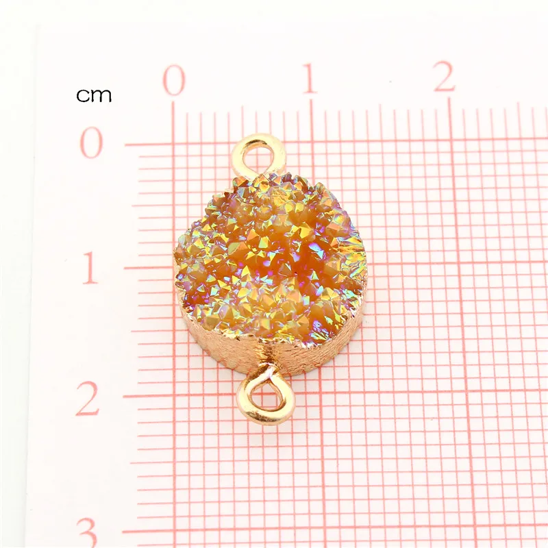 2 шт. круглые нестандартные полимерные браслеты соединители Подвески Diy