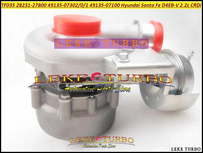 TF035HM Turbo 28231-27750 49135-07400 28231-27760 49135-07410 28231-27850 для Hyundai Santa Fe Grandeur CRDi 2.2L D4EB 155HP |