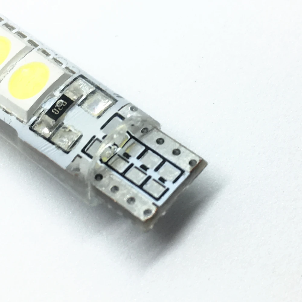 W5W светодиодный T10 194 2825 WY5W 6 SMD led силикагель водонепроницаемый клиновисветильник