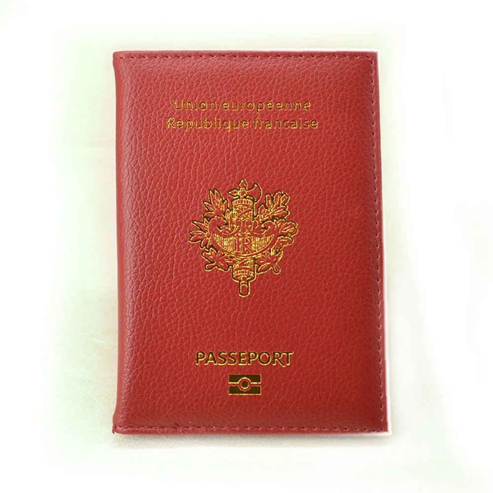 Милая Обложка для паспорта, Франция, оригинальное издание, Passeport обложки для девочек, Pasport etui passeport Франция - Цвет: Dark Red