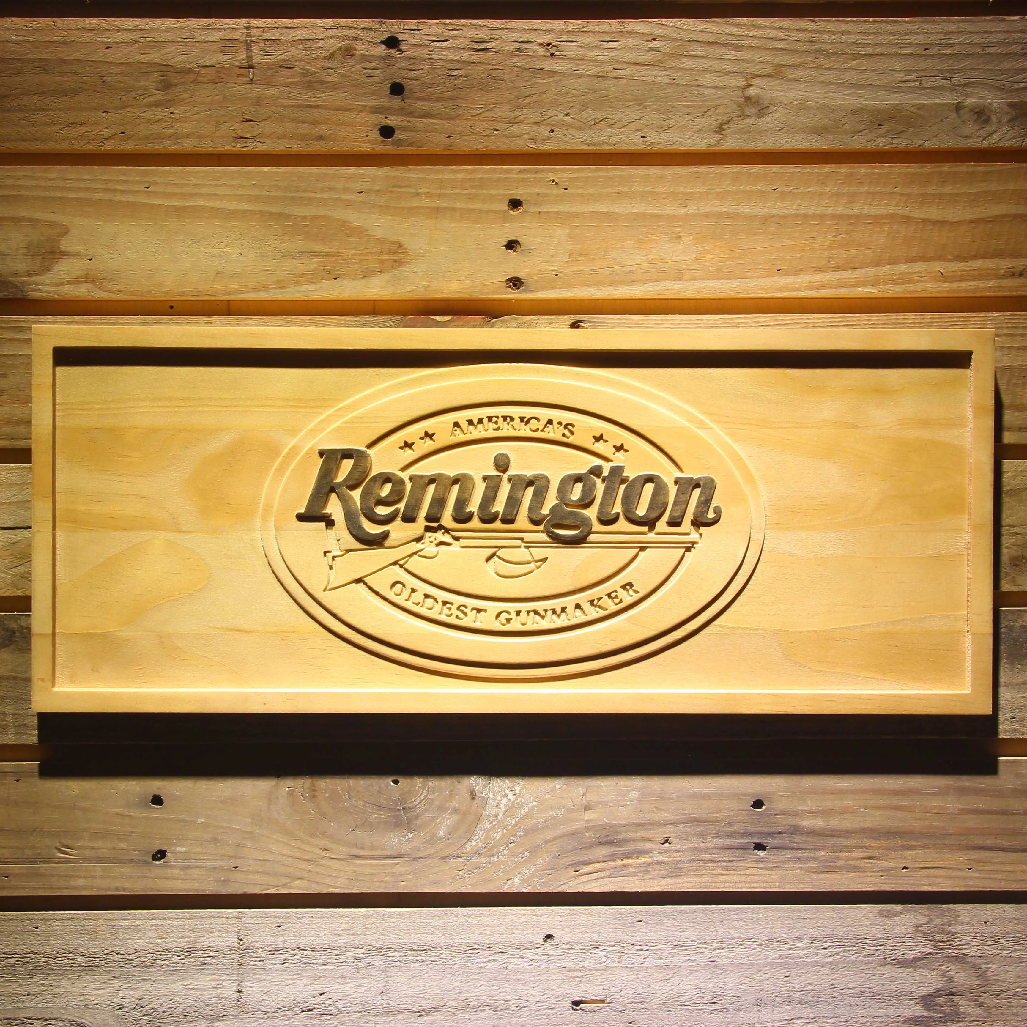 Remington 3D деревянные барные знаки|sign|sign barsign wood |
