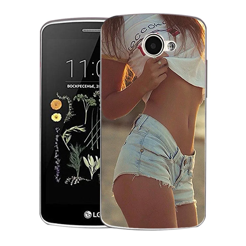 Чехол для LG K5 мягкий силиконовый чехол из ТПУ прозрачный s с принтом кокос