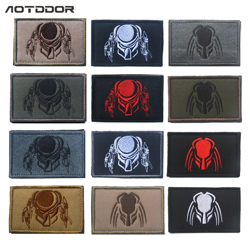 3D вышитый Джеггинсы воин вышивка значок нарукавник Хищник Звездные войны черная