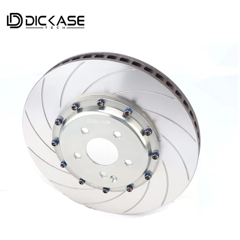 High performance drilled and slotted style 345*28mm disc with customize 5*112 PCD bell for skoda karoq | Автомобили и мотоциклы