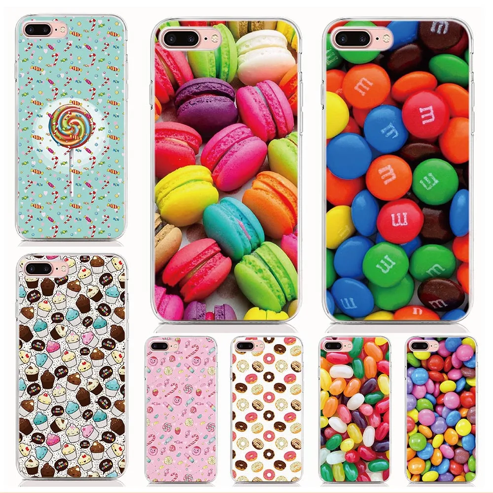 

For BQ Aquaris X Pro VS plus X5PLUS U plus U Lite E5 E6 X5 M5 M5.5 E4.5 Case Rainbow Color Food Back Silicon Cover Soft TPU