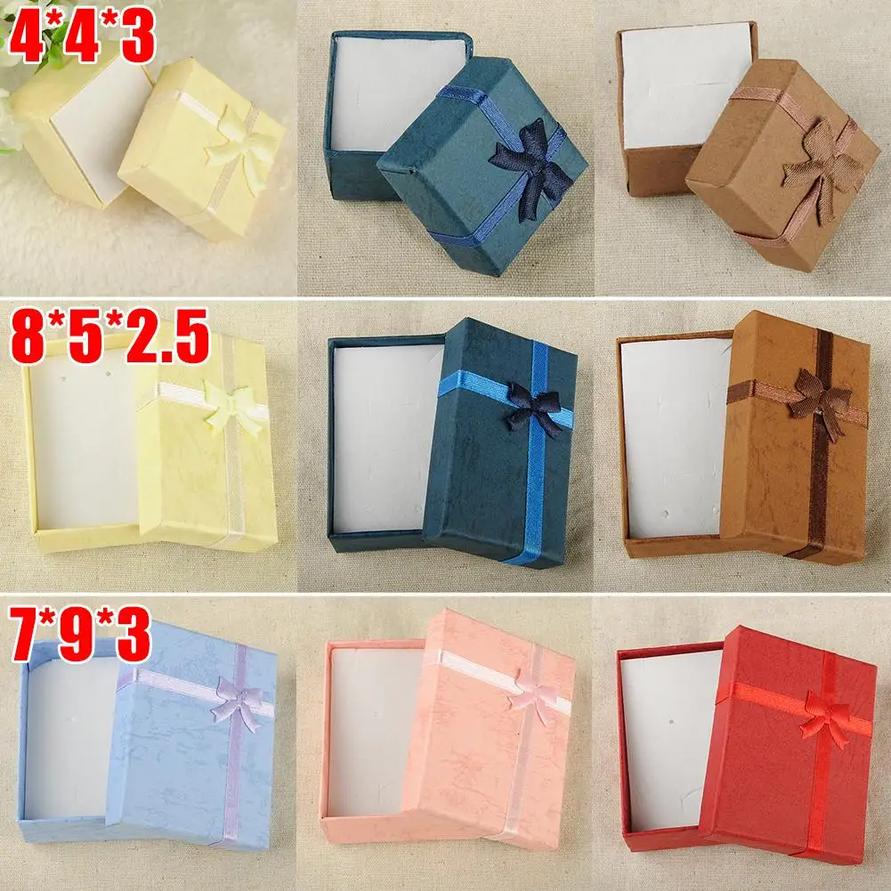 Модный Красочный 1 шт. Новый 4x4x3 см/8x5x2 5 см/9x7x3 см органайзер для ювелирных изделий